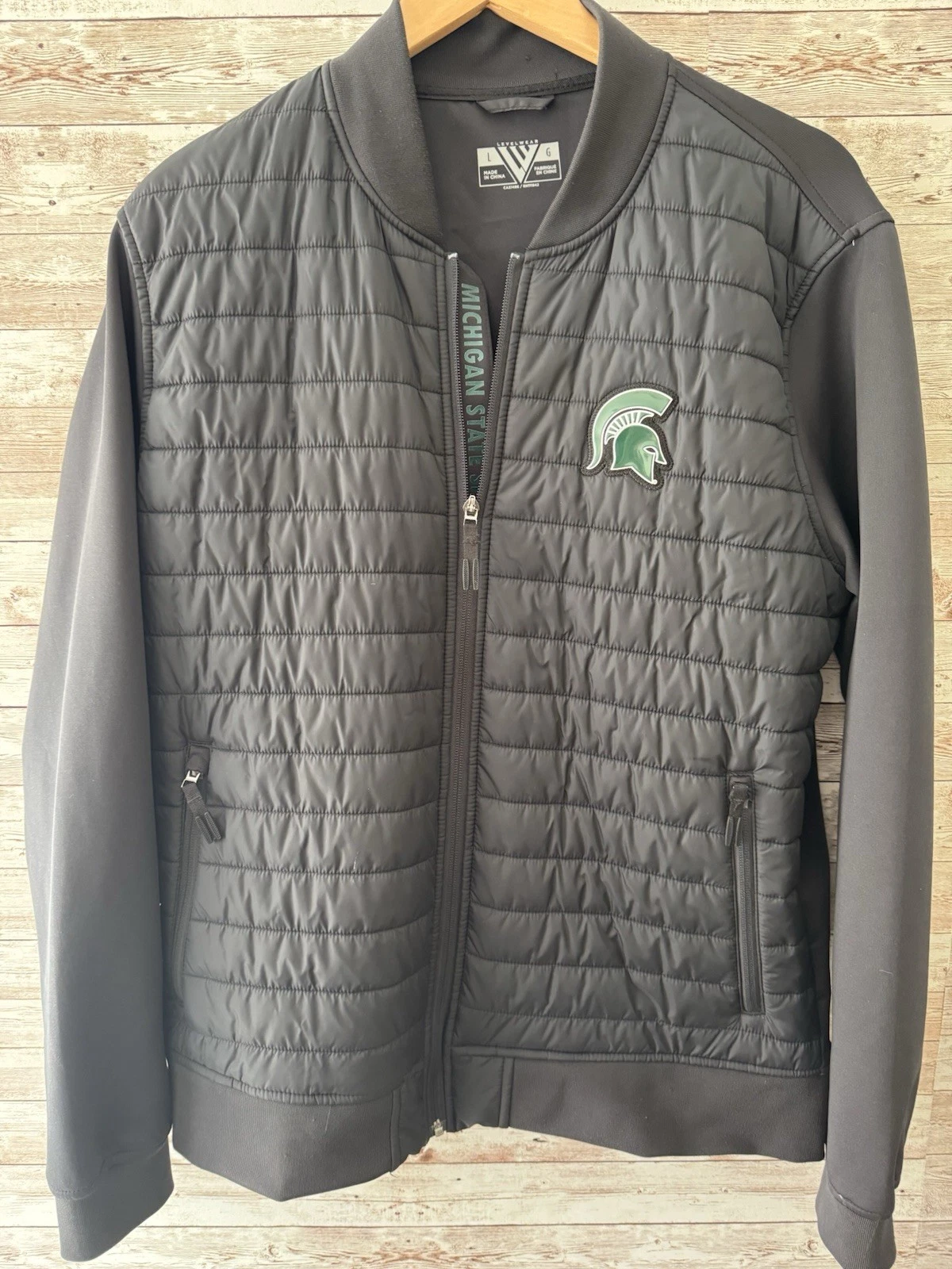 LevelWear Performance Men’s Large MSU Spartans Michigan State Logo Jacket Coat