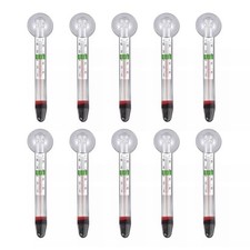 10pcs Aquarium Thermometer Accurate Readings for Fish and Turtle Enclosures