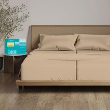Thread Spread 100 Egyptian Cotton Split King Sheets Sets For Adjustable Bed -