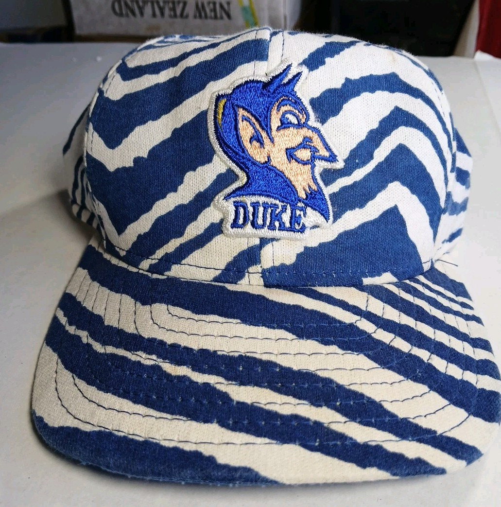 Vintage 90s Duke Blue Devils Zubaz Snapback Cap