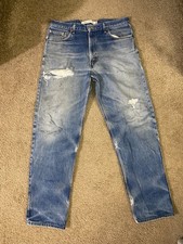 Vintage Levi's 550 Jeans Mens 36x34 Blue Denim Mid Rise Relaxed Fit Tapered Leg
