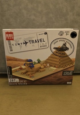 Block Tech Tiny Travel Great Sphinx Monument Micro Blocks 287pc Set 8+ BT0007