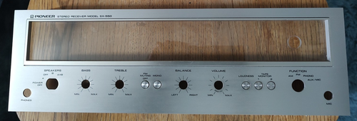Pioneer Stereo Receiver Sx-550 Face Plate w Buttons - Picture 2 of 4
