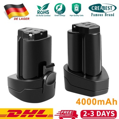 2X Akku Für Metabo 4AH 10,8V Li-ion 6.25439 Powermaxx BS Quick PowerMaxx 6.25438