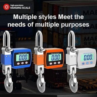Industrial 500kg Hanging Scale Electronic Cranes Scale LCD Backlight Hook Scales