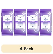  4 pack Vagisil PH Balance Daily Freshening Wipes for Feminine Hygiene,20 Count