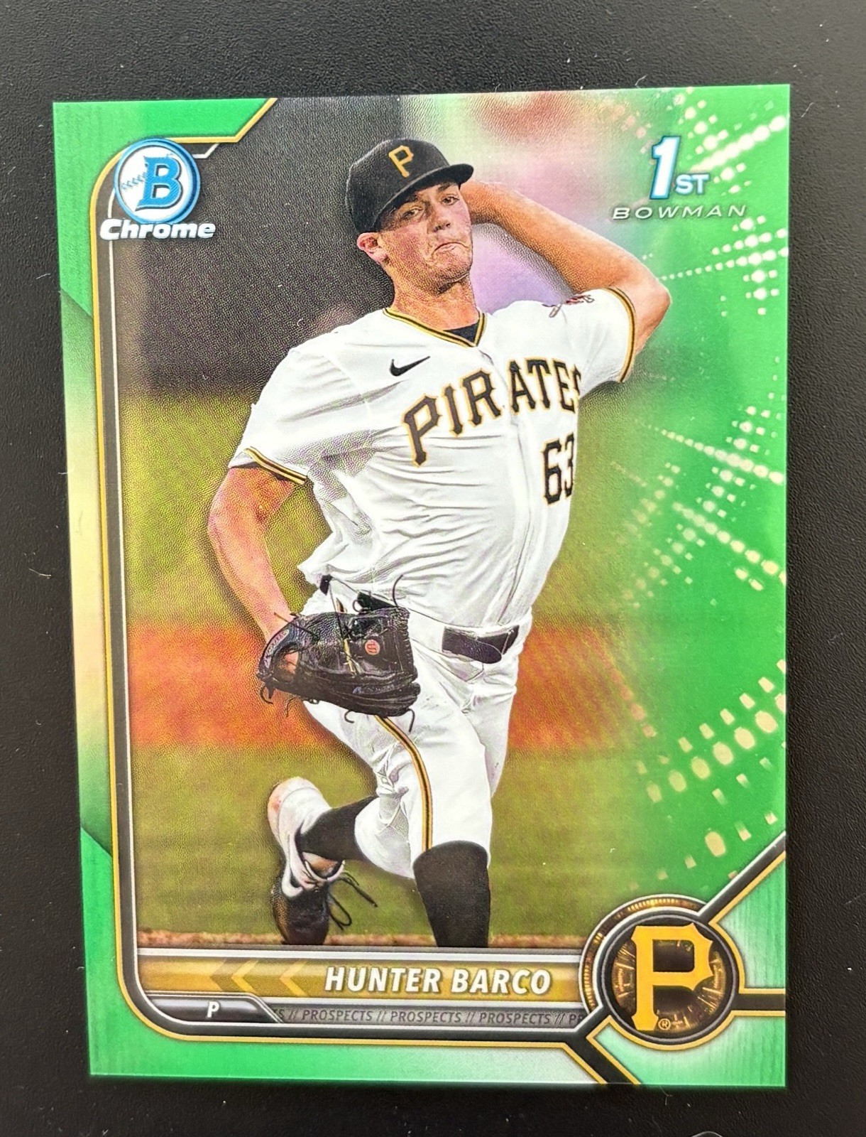 Hunter Barco 2022 Bowman Rookie RC True Green /99