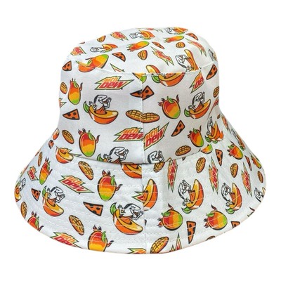 New! Little Caesars Mountain Dew Mango Rush Reversible Crew Hat Limited Edition