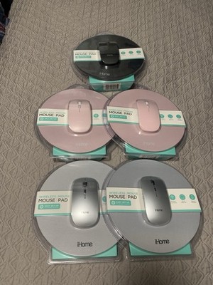 Brand New Sealed Lot of 5 iHome Wireless Optical Mouse & Pad Sets PC/MAC Bulk!