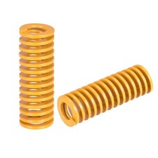 2pcs Die Spring 18mm OD 60mm Long Stamping Light Load Compression Yellow