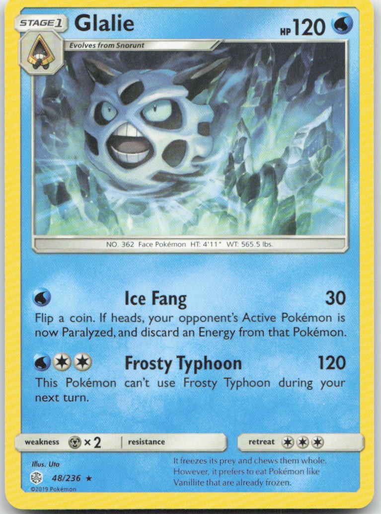 Pokemon : Glalie Cosmic Eclipse 48/236 : R
