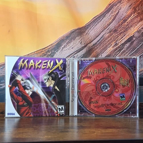 Maken X - Sega Dreamcast - Complete CIB w/Case, Manual, RESURFACED DISC - Tested