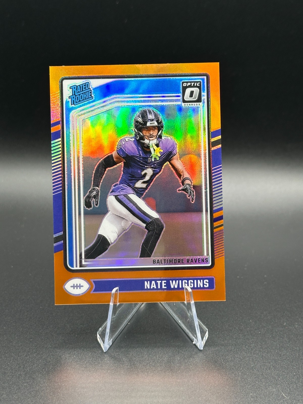 2024 Panini Donruss Optic - Rated Rookie Nate Wiggins #281 Orange Prizm /249