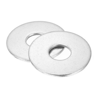 5Pcs M16 Flat Washer, 304 Stainless steel 17mm IDx50mm OD, Silver