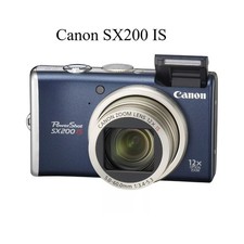 Good Condition Canon PowerShot SX200 IS Digital Camera Fully Tested W/SD Card