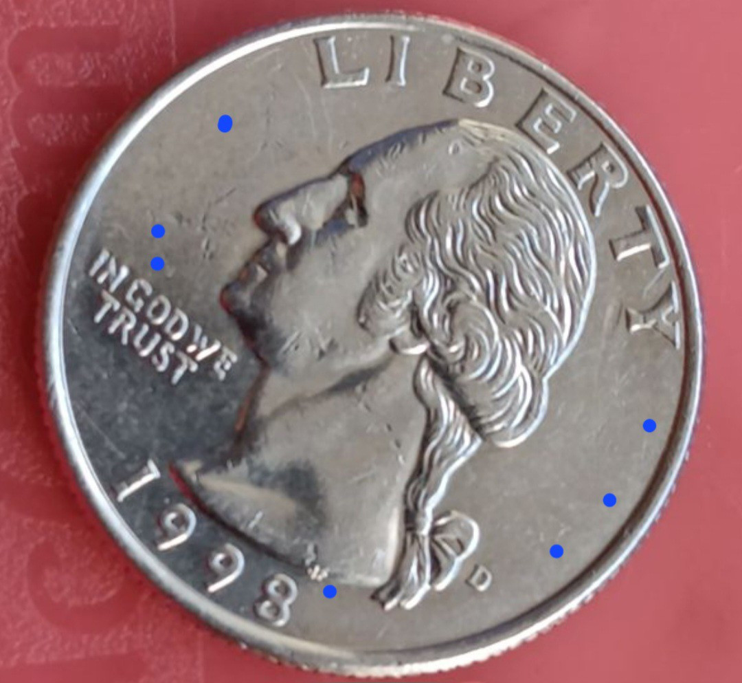 1998 D Washington Quarter Error Coin DDO DDR Double Doubled Die