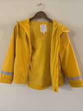 Cat  Jack Kids Unisex Yellow Reflective Raincoat Jacket Coat L Large 10/12