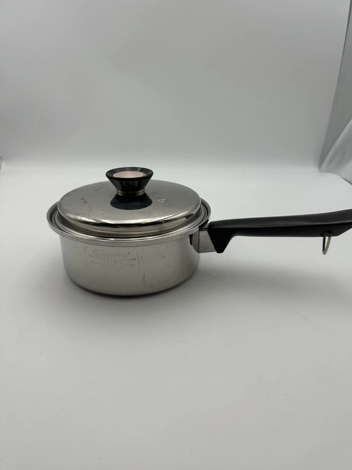 Vintage Duncan Hines Regal Stainless 3 Ply Sauce Pan with Lid