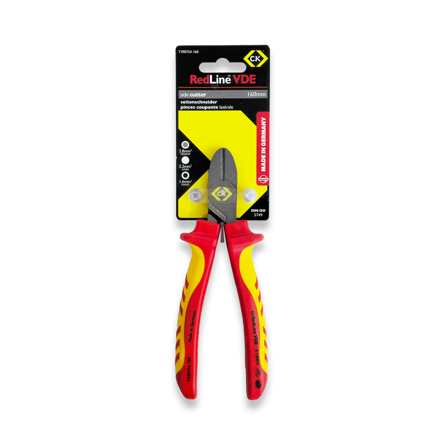 CK Tools RedLine VDE Side Cutter 160mm T39075A 160