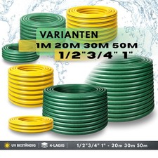 Manguera de agua 1/2 3/4 1 pulgada - 20m 30m 50m 4 capas con juego de conexiones