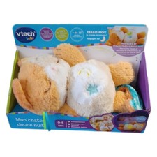 VTech - Mein süßes Kätzchen Nacht, Plüschkatze, die atmet, Nachtlicht für Babys,