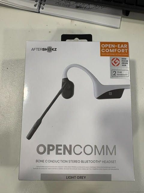 AfterShokz Bone Conduction  OPENCOMM ASC100 Bluetooth Headset