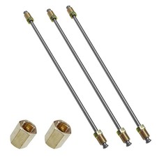 Yorise 3pcs 316 Brake Line Kit With Fittings 6 Long Inverted 6in Gold Yorise 3pcs 316 Brake Line Kit With Fittings 6 Long Inverted 6in Gold