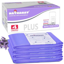 Diaper Pail Refills Increased 30 Length Compatible with Dekor plus Diaper Pails