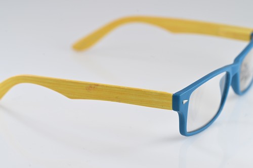 +350, Lesebrille Bambusoptik gefederte Arme Stärke ist +350 �� #1141 - Bild 4 von 6