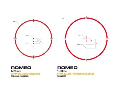 Sig Sauer Hunting Shooting Targeting Waterproof 2 MOA Red Dot Ballistic...