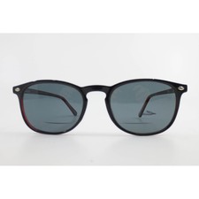 Modern Black and Red Eyewear Frames MP 6104 BK/RD 50-19-145 Stud Detail