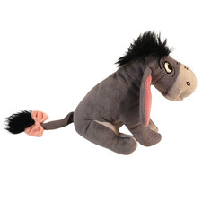 Eeyore Winnie the Pooh Donkey Plush Stuffed Animal Toy Disney Pink Bow Tail 6"