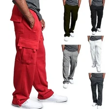 NEW G-style Usa Men's Jogger Heavy Weight Fleece Cargo Pocket Sweat Pants