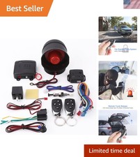 Car Alarm Security System, Black Universal Anti-Theft Device Car Security Dev...