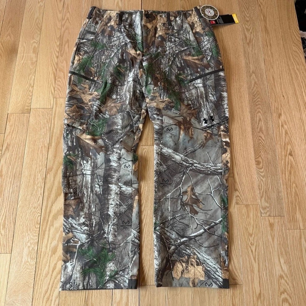 Under Armour RealTree Camo Strom Water Resistant Early Season Pants 42x30 NWT