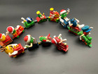  12 Pc M&M's Mars Christmas Holiday Train Candy Dispenser Set Rare VTG — photo 1