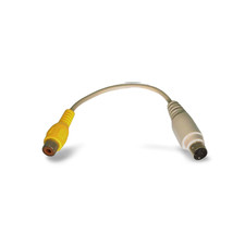 S-Video Adapter Cable Mini Din 4 Pin Male to RCA Female - Beige