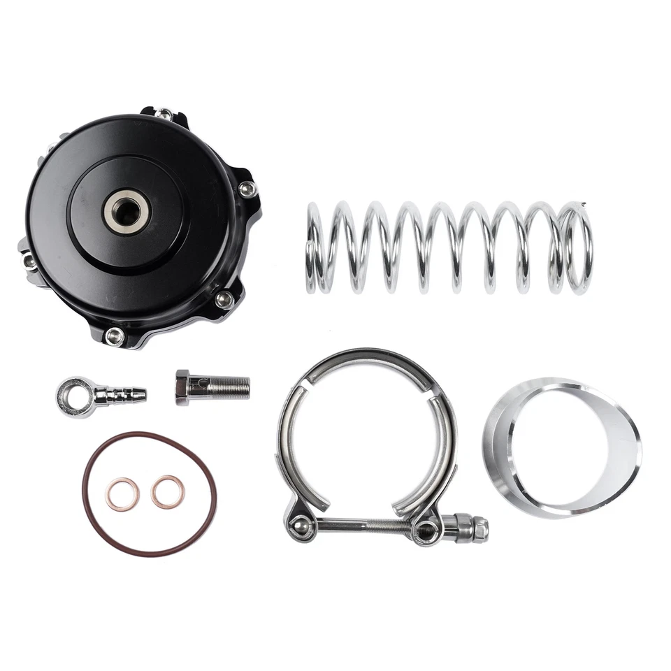 Black Universal 50mm BOV Blow Off Valve Q Typer With Tial Logo V-Band Flange Foto 3 de 4