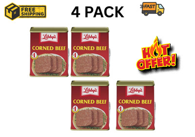 Libby s Corned Beef 12 oz Can 4 Pack Shelf Stable High Protein Meat