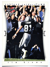 HOF'er TIM BROWN Oakland Raiders 19947 Pinnacle's Score Football Card #265
