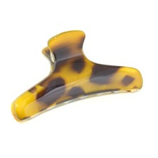 Parcelona French Flat Salon Style Medium 3 1/4" Celluloid Hair Claw for Women