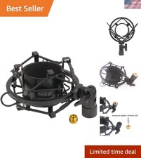 Durable Metal Shock Mount for Large Condenser Mics 48-51mm with Adjustable Angle