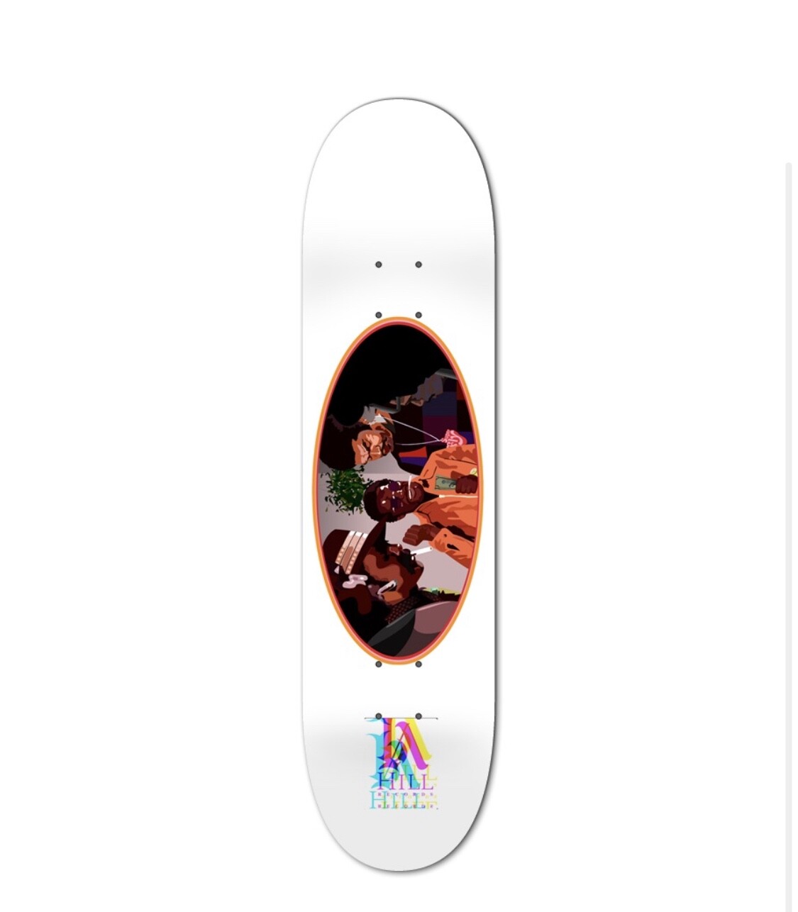 YATZI skateboard DECK white new available in size 8.50-image