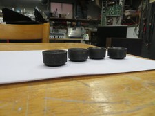 Pioneer Stereo FEET-With indented FELT pad. 4mm x 16mm screws, black. Set of 3