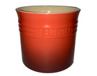 Le Creuset Kitchen Utensil Holder Crock 2.3L Cerise Red Stoneware Large 2-3/4 qt