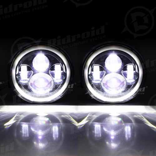 7" inch LED Headlight Projector Halo DRL for Harley Davidson Street Glide FLHX - Picture 16 of 20