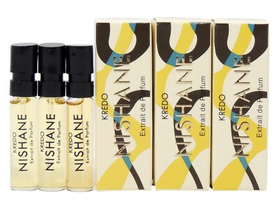 NISHANE KREDO EDP 2.0ml .07fl oz x 3 COLOGNE PERFUME SPRAY SAMPLES