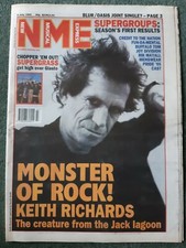 NME 8 JUL 1995 - KEITH RICHARDS, CREDIT TO THE NATION, SUPERGRASS, FUNDAMENTAL