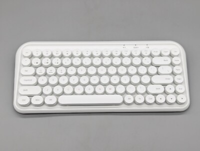 Taiahiro K898 Wireless Mechanical Gaming Keyboard Retro Round Keys White