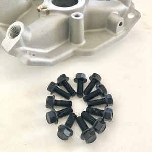 Long Water Pump GRADE 8! SBC 283 305 327 350 383 ENGINE BOLT KIT SET Headers